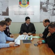 Prefeitos de Barros Cassal, Jovelino Francisco Zago, e de Boqueirão do Leão, Paulo Joel Ferreira