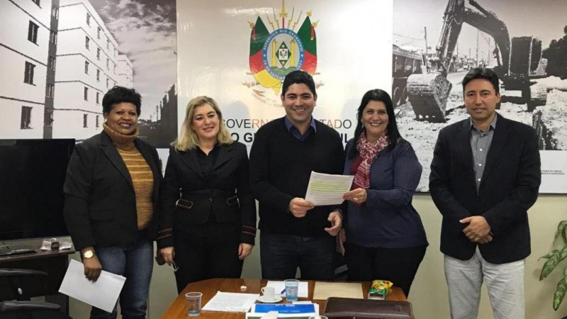 Audiência com a comitiva de Santana do Livramento.