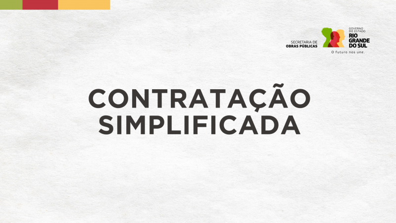 Card com fundo emulando papel com Contrata&ccedil;&atilde;o Simplificada escrito.